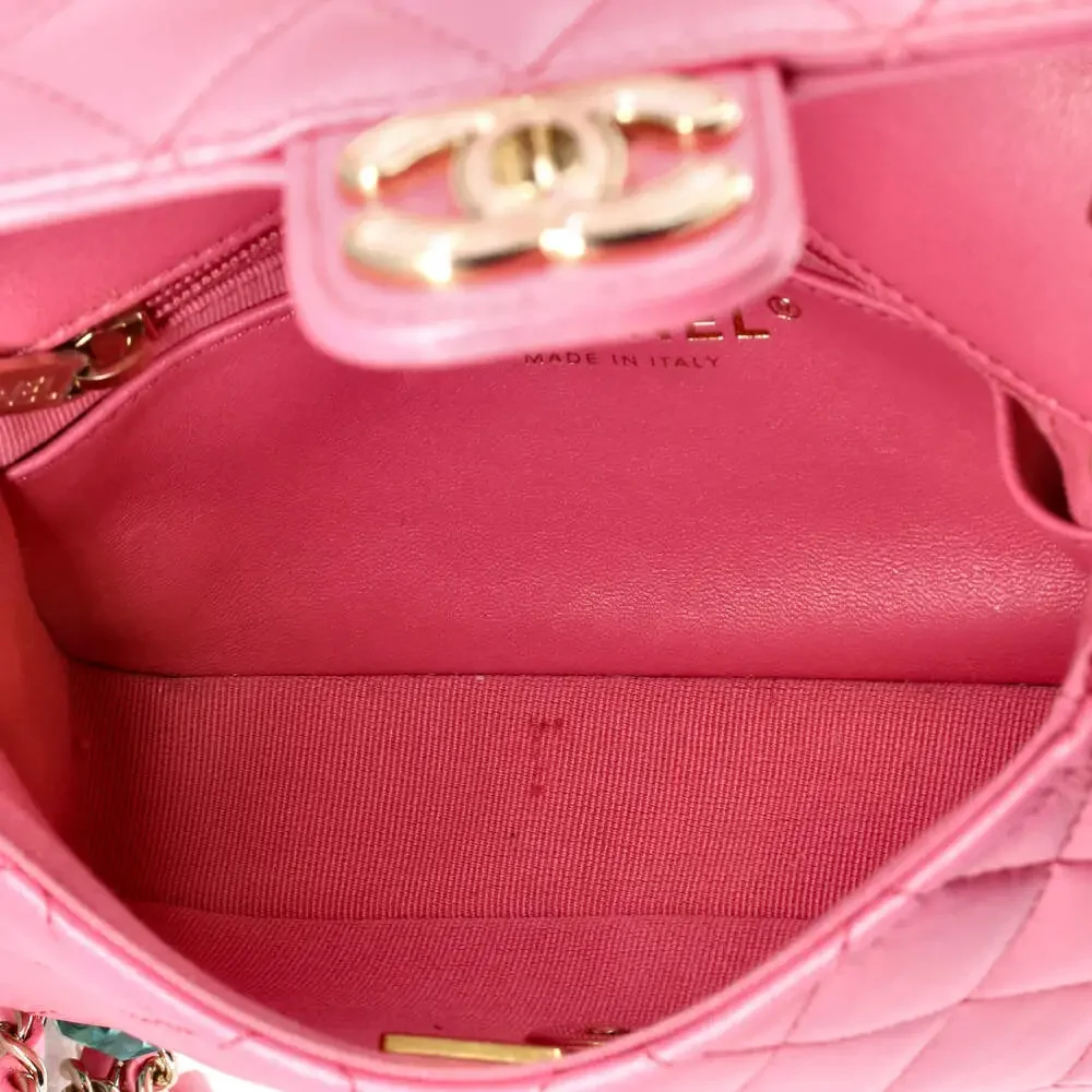 Chanel Candy Heart Flap Bag Quilted #251836C49B - Picture 5 of 6